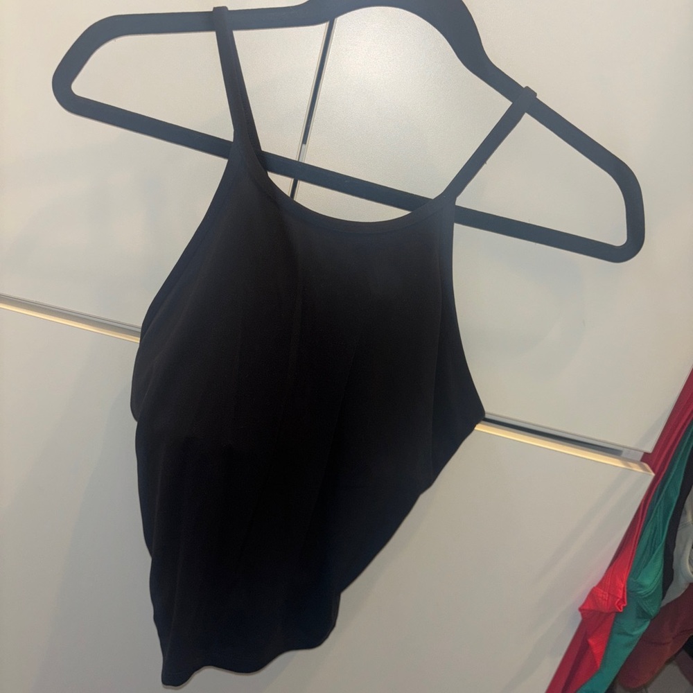 Lulu Black Strappy Tank Top